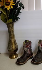 ARIAT GIRLS WESTERN / CAMO STYLE BOOTS - SIZE 1.5